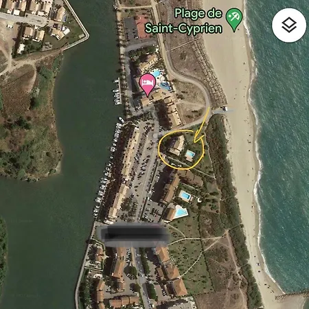 Entre La Lagune Et La Avec Piscine, Direct Plage, Vue Partielle サン・シプリアン